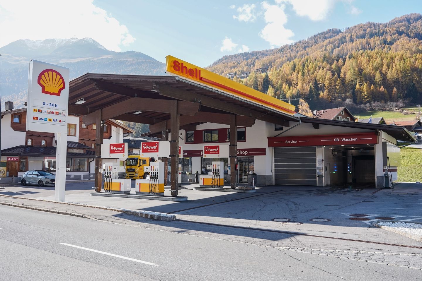 Shell Tankstelle in Sölden